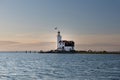 The Paard van Marken lighthouse, translated as Ã¢â¬ÅHorse of MarkenÃ¢â¬Â Royalty Free Stock Photo